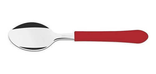 6 Colher De Sopa Tramontina Leme Vermelha 1