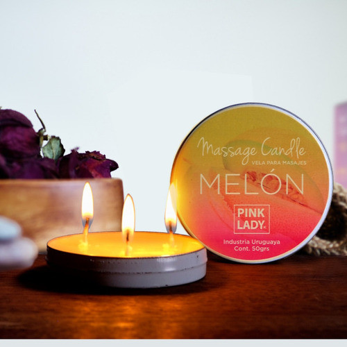 Vela Aceite Para Masajes Tibios Corporal De Melón Vegano 1
