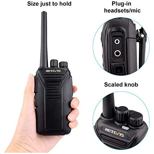 Retevis Rt27 Walkie Talkies Sin Licencia Radios De 2 Vías Co 1