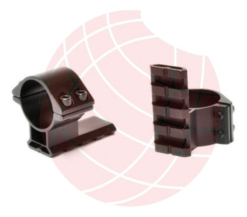 Montaje De Aluminio Tactico Picatinny Para Tubo Mira 25,4 Mm 0