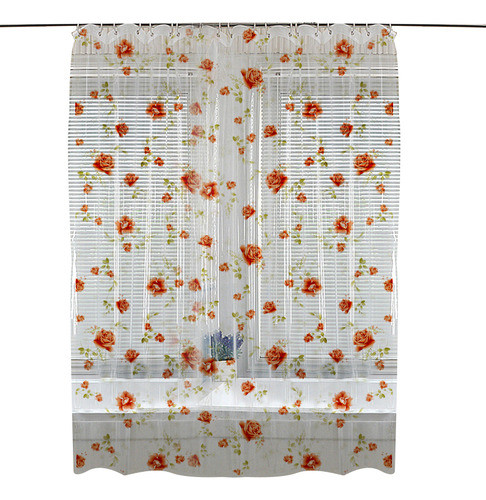 2 Cortina Box Banheiro Pvc Antimofo Estampada Ilhós M1 2,00m 0