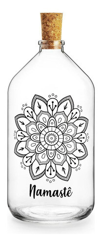 Garrafa Decorativa De Vidro 500 Ml Mandala Decoração 0