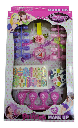 Juego De Uñas Para Niñas Princess Make Up Beauty 0