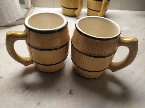 2 Jarras Cerveza Alemana Antigua Numeradas 0