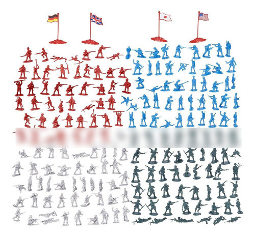 Figuras De Acción Soldados Militares 200 Piezas Ews 0