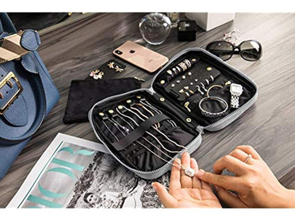 Meligiv - Estuches Organizadores De Joyas De Viaje Para Viaj 1