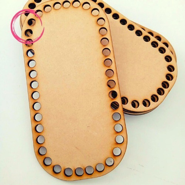 Base Fibro Mdf Para Tejer Crochet Totora Lana 20cm X 10 Unid 1