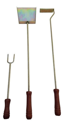 Accesorios Parrilla Palita,atizador Y Tenedor Planchalinda 0