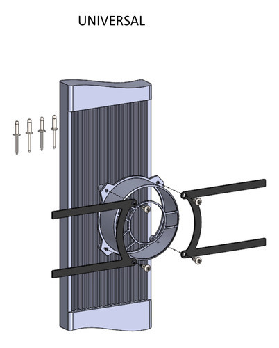 Suporte Para Ventoinha Spal Universal 1