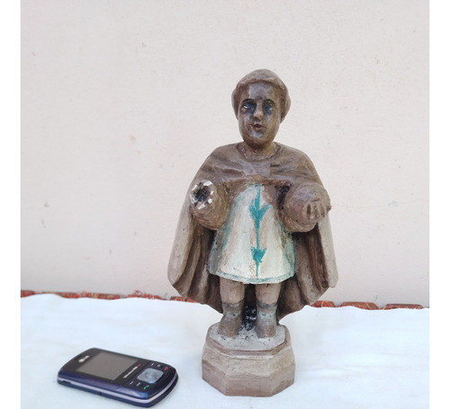 Santo Tallado En Madera Imagen Religiosa Contemporánea 0