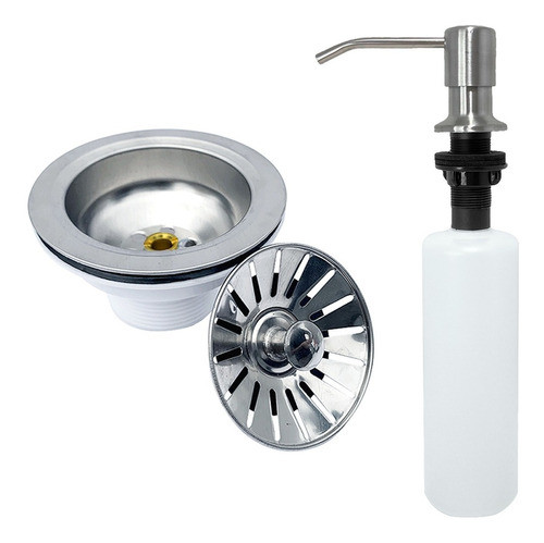 Kit Dispenser Embutir Detergente E Valvula Americana 3 1/2 0