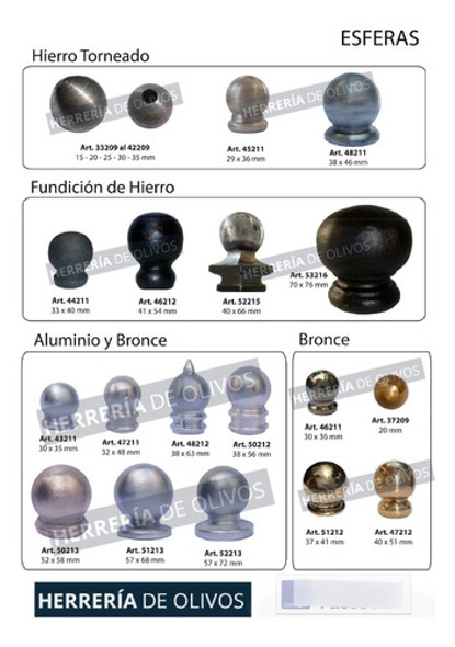 Esferas Hierro Torneado Bolita 20 Mm Herrería Pack 10 Unid. 1