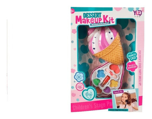 Set De Maquillaje Paleta Forma De Helado Blower 0