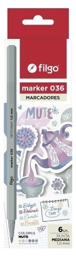 Marcadores Filgo Marker 036 Tonos Mute 0