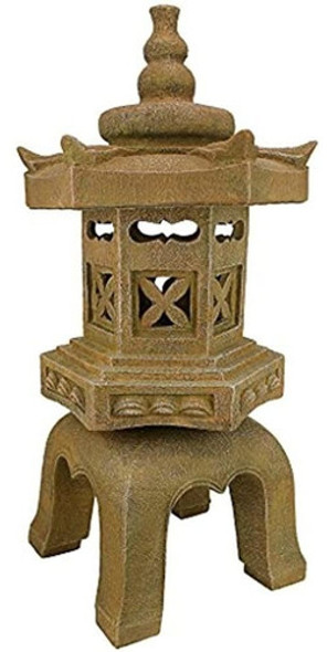 Diseño Toscano Sagrada Pagoda Linterna Estatua Asiática Jard 1