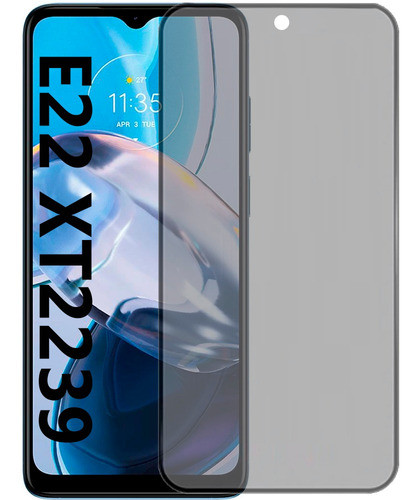Película Vidro Privacidade 3d Spy Para Moto E22 Xt2239 0