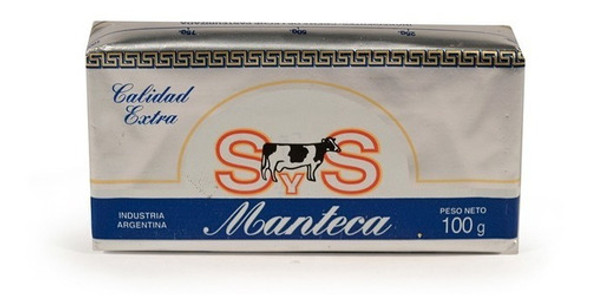Manteca Sys Calidad Extra X 100 Gr. (caja X 60 Unid.) 1