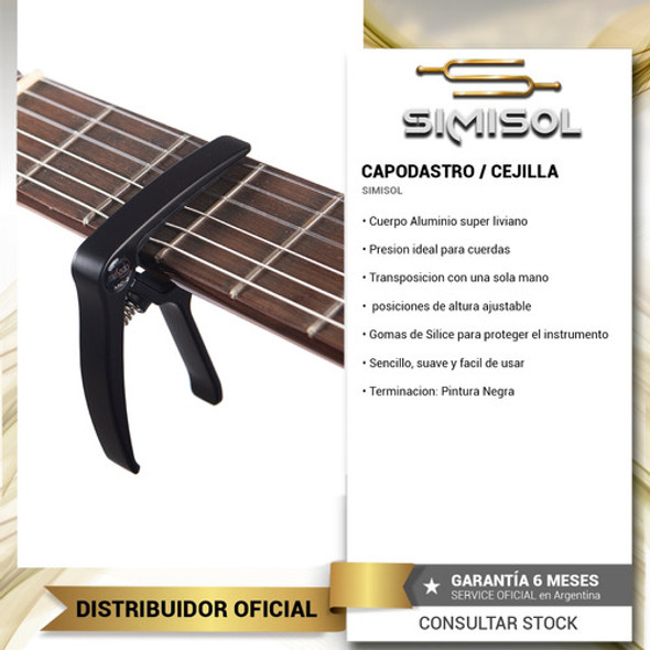 Transportador Cejilla Capo Pinza Guitarra Acustica Elec Mc2 1