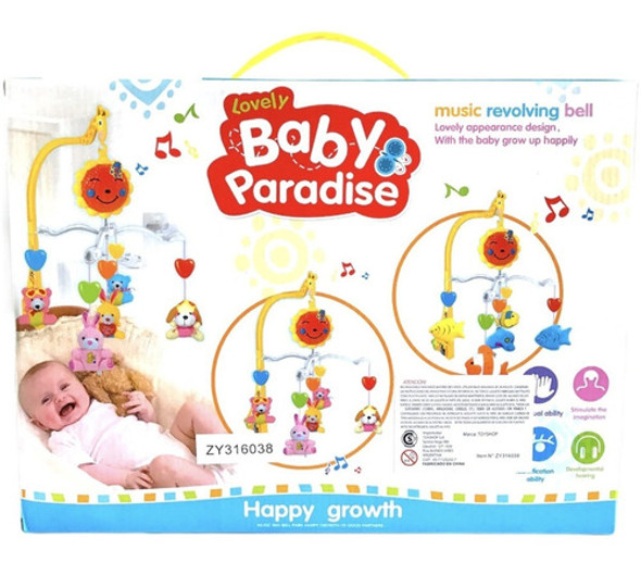 Movil Cunero Musical Para Bebes A Cuerda 1