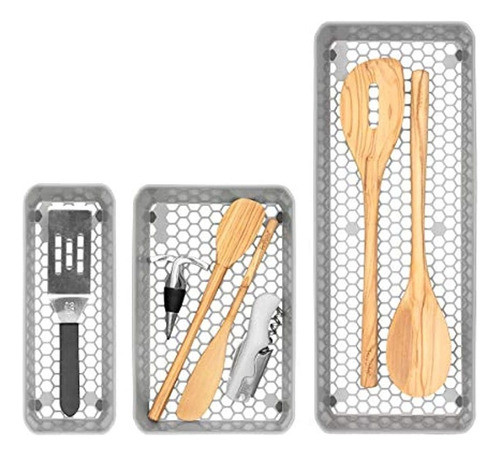 Spectrum Diversified Hexa Juego De 3 Bandejas De Cajones De 1