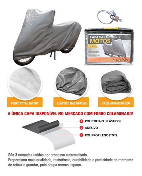 Capa Impermeável Moto C/ Cadeado Yamaha Fazer 600s | Cm2c 1 Capa Impermeável Moto C/ Cadeado Yamaha Fazer 600s | Cm2c 1