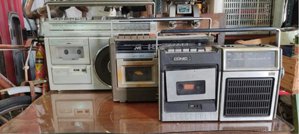 Lote X3 Radiograbador Reparacion Antiguo Vintage Jvc Hitachi 0