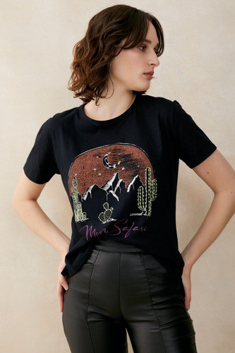 Remera Estampa Safari  Negrorimmel 0