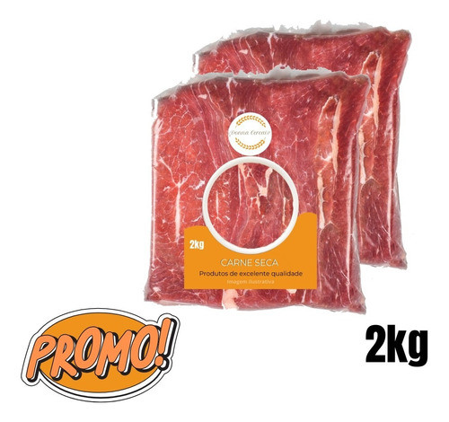 Unidade 2kg Carne Seca Peça P/ Fazer Tortas - Desconto 0