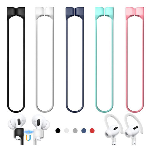 Correas Running Magneticas De Silicona Para AirPods Pack X 5 0