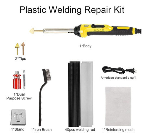 Kit De Reparación De Soldadura De Plástico De 100 W Mejorado 1