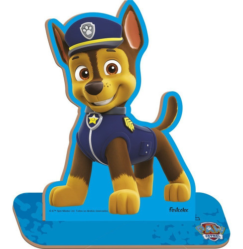 Personagem Em M D F Tamanho P - Chase Patrulha Canina 0