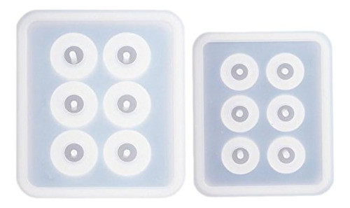 2pcs Bolas Esféricas Moldes De Bolas De Silicona Con Agujero 1