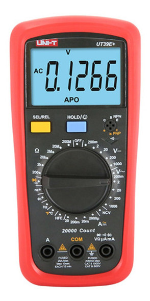 Multímetro Tester Digital 20000 Cuentas Uni-t Ut39e+ Plus 0