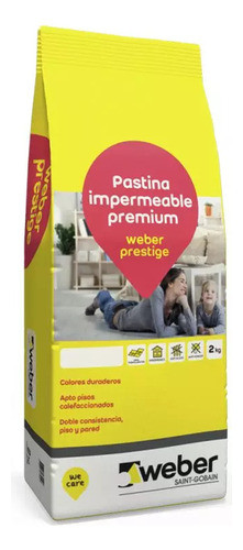 Pastina Prestige Porcelanato Weber De 2kg Color Habano 0
