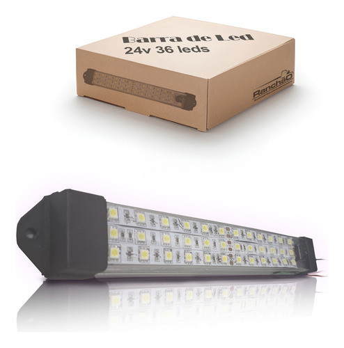Luminaria Tripla 20cm 24v Cristal Led C/interruptor 36 Leds 0