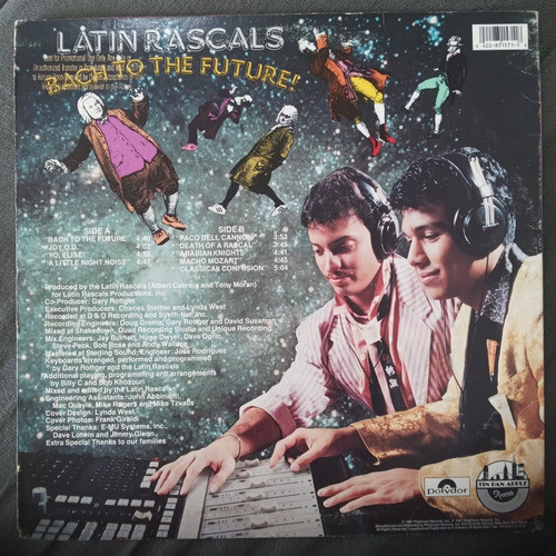 Lp Latin Rascals-bach To The Future! / Promocional Raro 1987 1