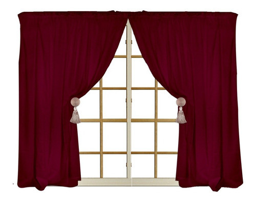 Cortina Doble Ancho P/riel 2x 2.30 X 2.20alt. 1