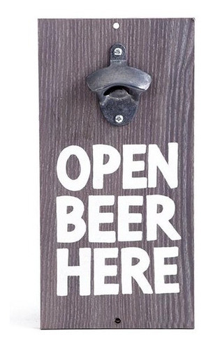 Kit Cerveza Cuadro Destapador Cerveza Vintage Parrillero 0