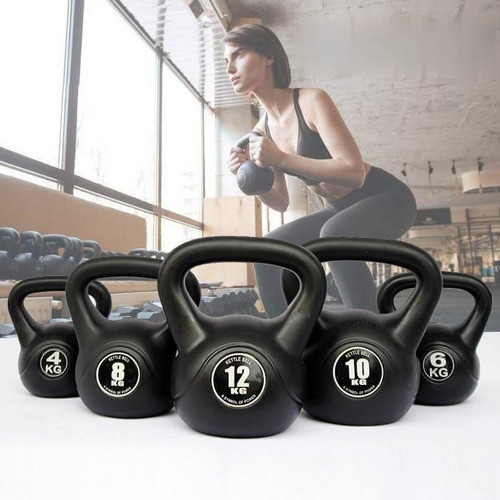 Pesa Rusa Plastica Pvc 22k Kettlebell Crossfit Rellena - 1