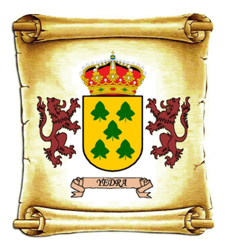 Yedra - Escudo Del Apellido - Heráldica - Lámina 45x30 Cm. 0