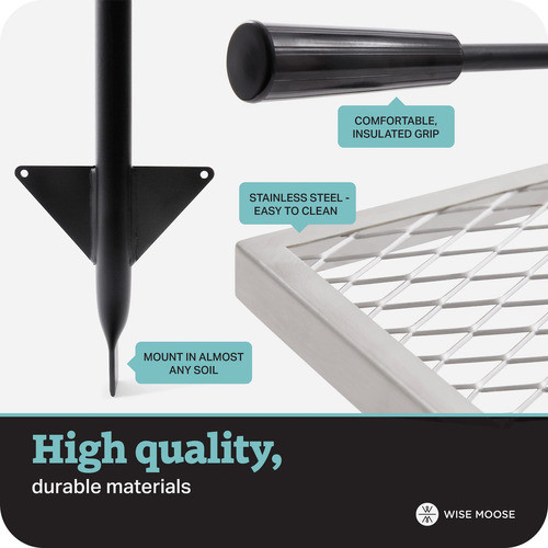 Wise Moose Rejilla Para Fogata Sobre Hoguera  Rejilla Pa. 1