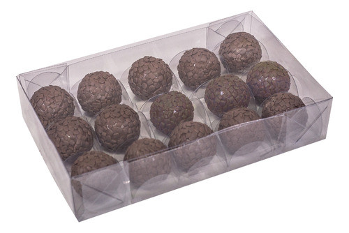 10 Caixa P/ 15 Doces Acetato 20x12x4 Incolor 5034 0