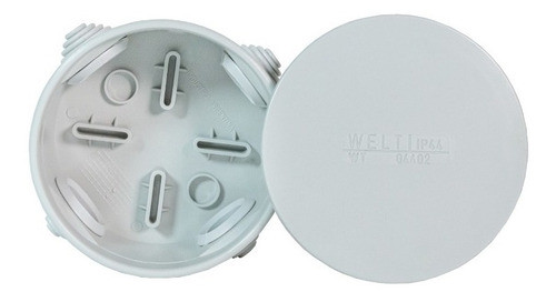 Caja De Paso Derivacion Redonda Ip44 Uv 4 Entradas Welt 1