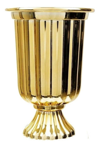 2 Vaso Grego Metalizado Floreira Taça Romana Decoração 0