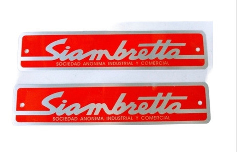 Siambretta 125 Ld Insignias De Chapon Frontal 0