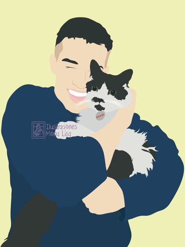 Retrato / Ilustración Digital De Mascotas (perros/gatos) 1