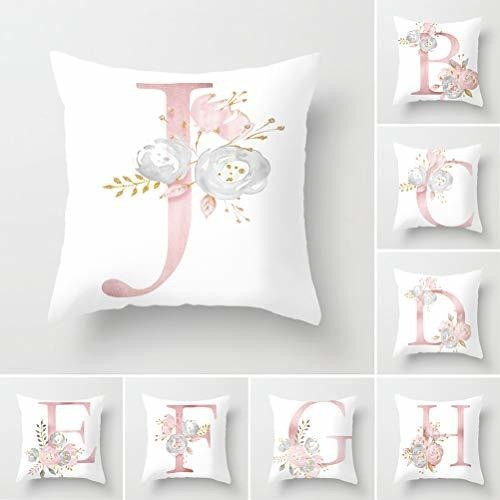 Fundas De Almohada Tillskuch 26 Letras Inglesas Decorativas 0