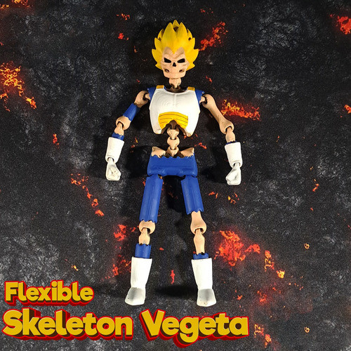 Vegeta Esqueleto Articulado Impresion 3d 1