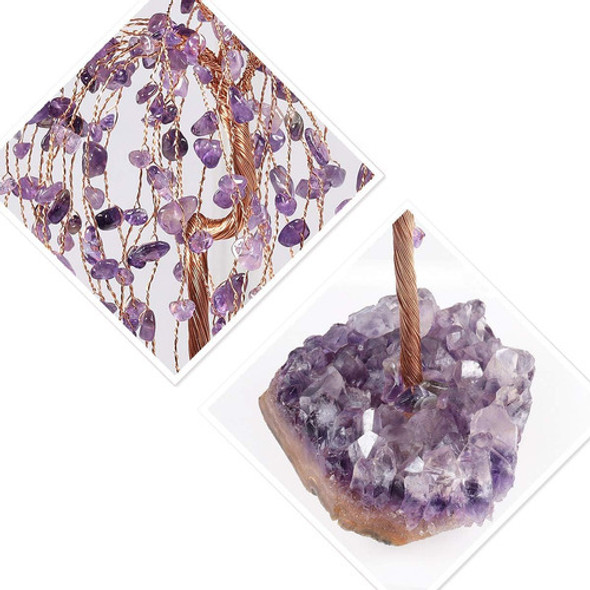 Mookaitedecor Árbol Cristal Amatista Natural Con Base Racimo 1