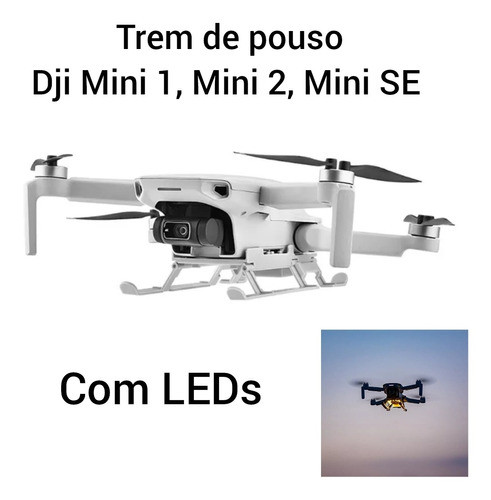 Trem De Pouso Com Led Dji Mini 1, Mini 2, Mini Se. Brdrc. 0